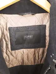Vorschaubild 2 von Herren Wollmantel Schwarz Gr. 56 3XL Klassisch Business Jacke