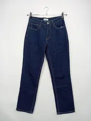 Vorschaubild 2 von ESE O ESE Damen Jeans Wide Fit Dunkelblau Gr. 36 High Waist Baumwolle
