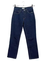 Vorschaubild 1 von ESE O ESE Damen Jeans Wide Fit Dunkelblau Gr. 36 High Waist Baumwolle