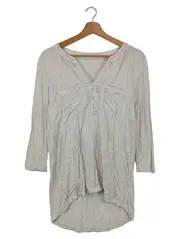 Vorschaubild 1 von Damen Bluse Langarm Grau Gr. 38;M Baumwolle Casual