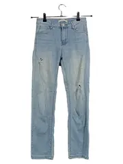 Vorschaubild 1 von Damen Destroyed Jeans Gr. 36 Blau Casual Distressed Denim Hose