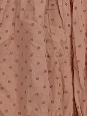 Vorschaubild 2 von Damen Bluse Gr. M Rosa Punkte Langarm Knopfleiste Rüschen