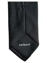 Vorschaubild 4 von Krawatte Herren Schwarz Seide Gestreift Business Elegant 106cm