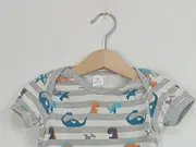Vorschaubild 2 von Topo Mini Baby Body Dinosaurier Gr. 86/92 Baumwolle gestreift