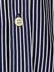Vorschaubild 6 von Bluse Damen Hemd Gestreift Blau Gr. 34 XS Logo Baumwolle