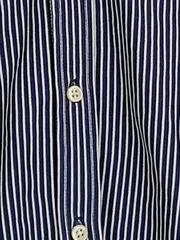 Vorschaubild 5 von Bluse Damen Hemd Gestreift Blau Gr. 34 XS Logo Baumwolle