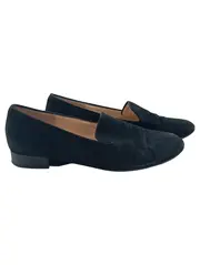 Vorschaubild 1 von Damen Slipper Schwarz Wildleder Gr. 37 Klassisch Elegant