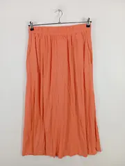 Vorschaubild 2 von Damen A-Linienrock Orange Gr. 38/M Casual Maxirock