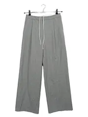 Vorschaubild 1 von Damen Stoffhose Wide Leg Grau Gr. XS 34 Tunnelzug Casual