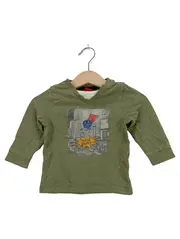Vorschaubild 1 von Kinder Langarmshirt Gr. 68 Grün Casual Dino-Print