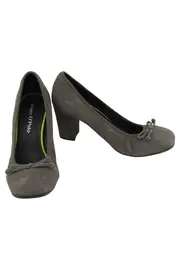 Vorschaubild 2 von MARC O POLO Damen Pumps Grau Gr. 38 Business Elegant Klassisch Blockabsatz Schleife