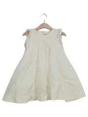 Vorschaubild 1 von Freizeitkleid Mädchen Beige Rüschen Baumwolle Gr. 98