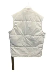 Vorschaubild 2 von Herren Steppweste Gr. M Beige Wattiert Reißverschluss Casual