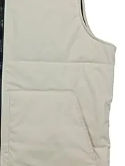Vorschaubild 6 von Herren Steppweste Gr. M Beige Wattiert Reißverschluss Casual
