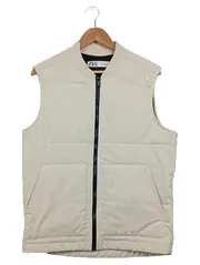 Vorschaubild 1 von Herren Steppweste Gr. M Beige Wattiert Reißverschluss Casual