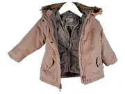 Vorschaubild 1 von Mädchen Winterjacke Parka Gr. 80 Rosa Kunstfellkapuze