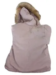 Vorschaubild 3 von Mädchen Winterjacke Parka Gr. 80 Rosa Kunstfellkapuze