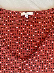 Vorschaubild 2 von Damen Freizeitkleid Gr. 36/S Orange Casual Muster