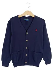 Vorschaubild 1 von Kinder Strickjacke Gr. 116 (6) Blau Klassisch