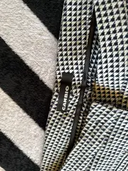 Vorschaubild 5 von Damen Cargohose Kariert Schwarz Gr. 38 Spitze Elasthan