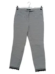 Vorschaubild 1 von Damen Cargohose Kariert Schwarz Gr. 38 Spitze Elasthan
