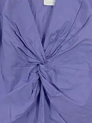 Vorschaubild 2 von Damen Bluse mit Knoten vorne Gr. 40 L Lila Modern