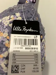 Vorschaubild 6 von BH Blumenmuster Grau Spitze Damen Gr. 115C NEU