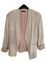 Vorschaubild 1 von Damen Blazer Gr. 36 Beige Casual Viskose Jacke