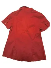Vorschaubild 3 von Selection Damen Bluse Kurzarm Rot Gr. 42 XL Knopfleiste