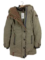Vorschaubild 1 von Parka Damen Winterjacke Gr. S/36 Oliv Kapuze Outdoor