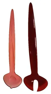 Vorschaubild 1 von Salatbesteck Set 2-teilig Rot Rosa Kunststoff 29cm