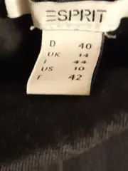 Vorschaubild 3 von Damen Stoffhose Schwarz Größe 40 Basic Hose Stretch