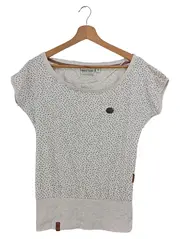 Vorschaubild 1 von Damen T-Shirt Gr. 36/S Grau Punkte Casual Streetwear