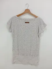 Vorschaubild 4 von Damen T-Shirt Gr. 36/S Grau Punkte Casual Streetwear