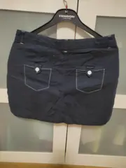 Vorschaubild 2 von Damen Minirock Gr. 42/XL Blau Casual Baumwolle Rock