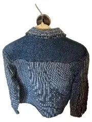 Vorschaubild 2 von Kinder Jeansjacke Gr. 116, 122 Blau Gestreift Baumwolle Casual