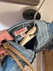 Vorschaubild 3 von Kinder Jeansjacke Gr. 116, 122 Blau Gestreift Baumwolle Casual