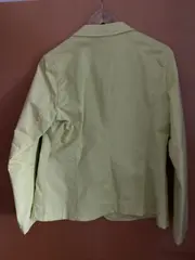 Vorschaubild 2 von Blazer Damen Gelb Uni Baumwolle Gr. 42/XL Modern Casual