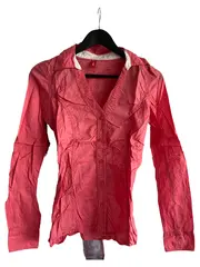 Vorschaubild 1 von edc Bluse Langarm Uni Pink Gr. 36/S Baumwolle Casual Damen