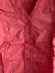 Vorschaubild 4 von edc Bluse Langarm Uni Pink Gr. 36/S Baumwolle Casual Damen