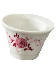 Vorschaubild 1 von Eierbecher Porzellan Weiß Klassisch mit Blumenmuster