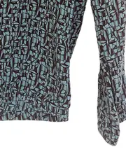 Vorschaubild 5 von EDC Damen Bluse Gr. 38/M Mehrfarbig V-Ausschnitt Langarm Viskose