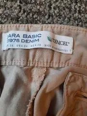 Vorschaubild 3 von Stoffhose Damen Gr. 36 S Beige Casual Lyocell Büro Arbeit