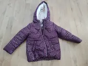 Vorschaubild 3 von Kinder Steppjacke Mädchen Gr. 104 Lila Punkte Kapuze