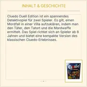 Vorschaubild 4 von Cluedo Duell Edition Brettspiel Detektivspiel für 2 Spieler
