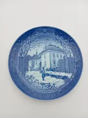 Vorschaubild 2 von Sammelteller Marselisborg Slot 1975 Weihnachten Blau 19cm