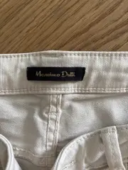 Vorschaubild 4 von Damen Stoffhose Beige Gr. 38 Slim Fit Baumwolle
