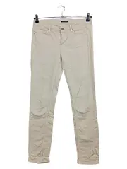 Vorschaubild 1 von Damen Stoffhose Beige Gr. 38 Slim Fit Baumwolle