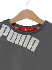 Vorschaubild 2 von Langarmshirt Kinder Gr. 116 Grau Sportlich Logo-Print