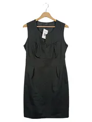 Vorschaubild 1 von Damen Etuikleid Business Kleid Gr. 40/L Schwarz Elegant